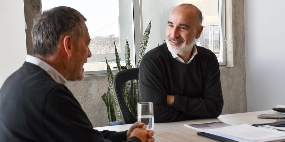 Daniel López recibió al presidente de la Asociación Italiana